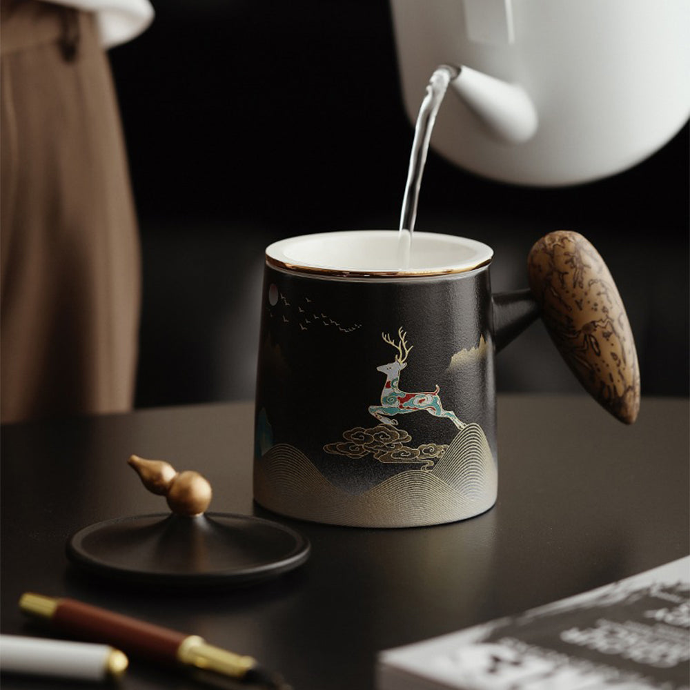 Gift box packaging of the handmade tea cup, perfect for special occasions