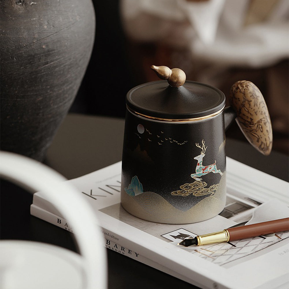 Gift box packaging of the handmade tea cup, perfect for special occasions