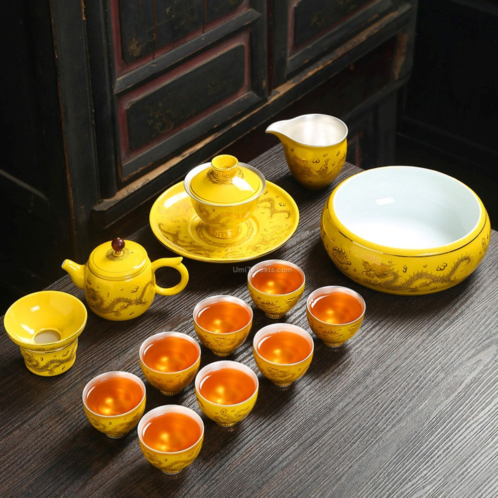 Close-up of the silver-lined interior of the teacup, emphasizing craftsmanship and hygienic benefits.