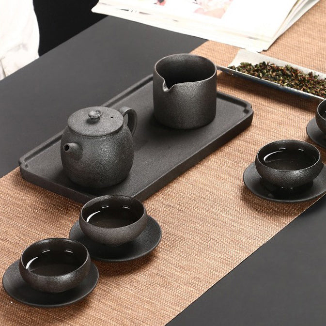 Elegant Japanese teapot with a rounded body and smooth finish