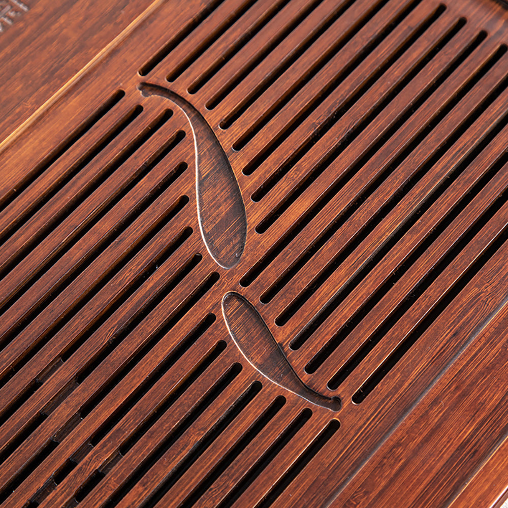 Eco-Friendly Double Fish Bamboo Tea Tray - Image 3