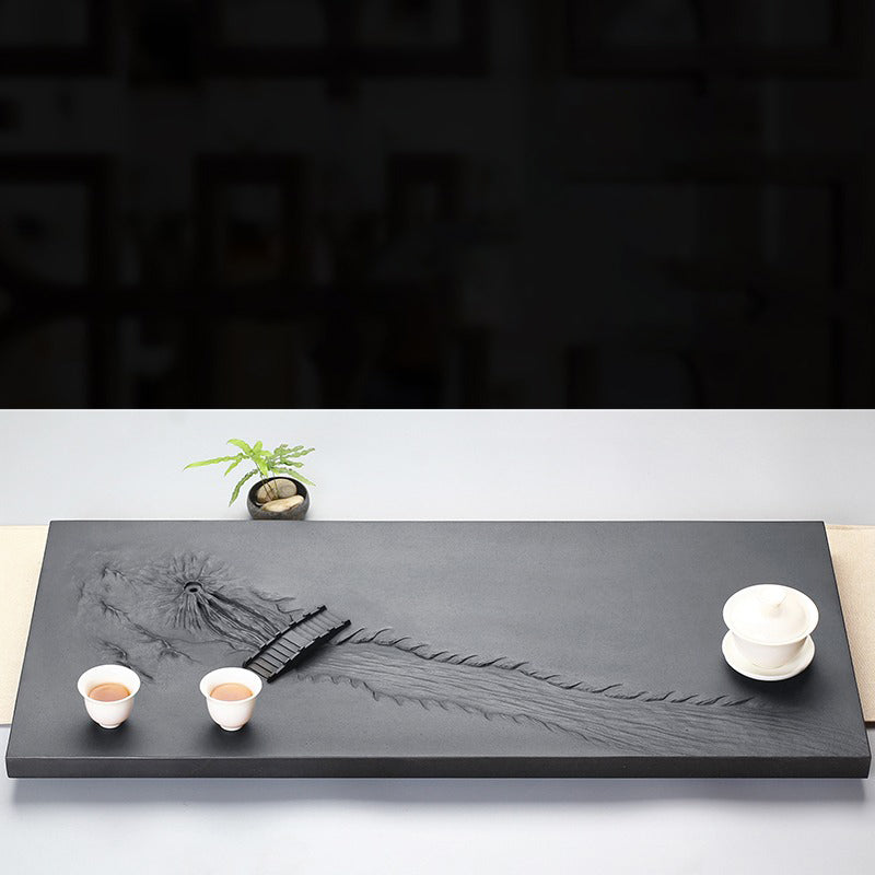 Full view of the elegant tea tray set, perfect for tea lovers and ceremonies.