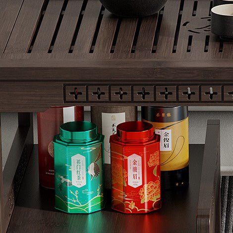 Multi-functional tea cart with built-in tea tray and storage for easy tea ceremony setup