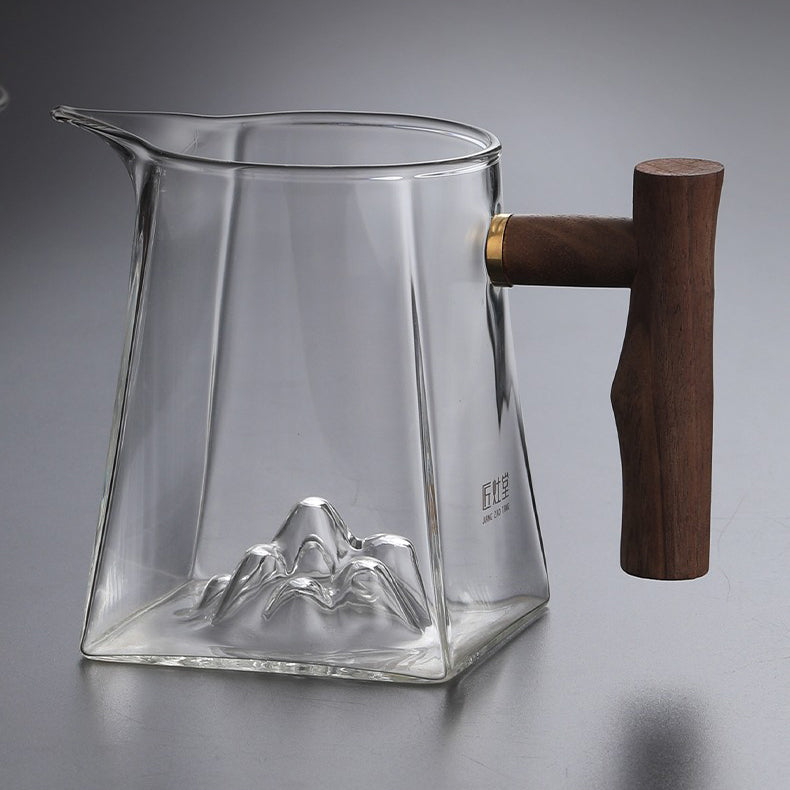Tea served in a large glass cup with handle, ideal for display or gifting