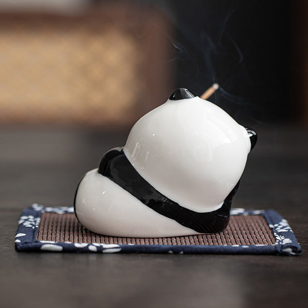 Cute ceramic tea pet with incense hole, suitable for tea accessories and home decor