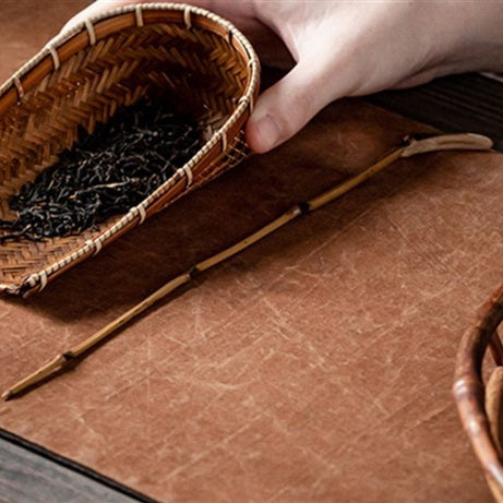 Close-up of the premium bamboo tea utensil set, showcasing its craftsmanship and design.