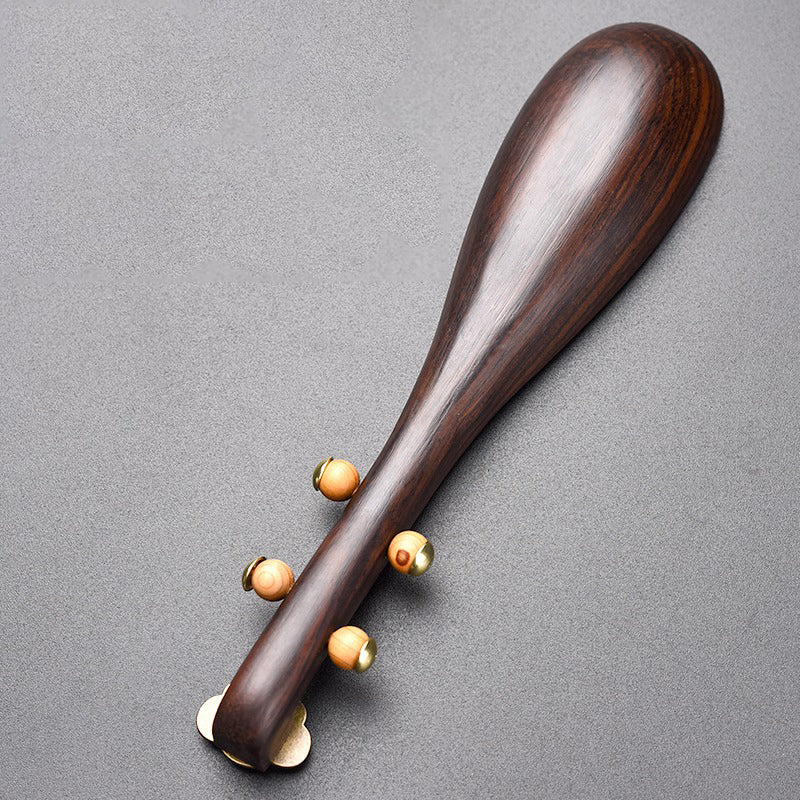Elegant handcrafted ebony tea utensil for tea ceremonies