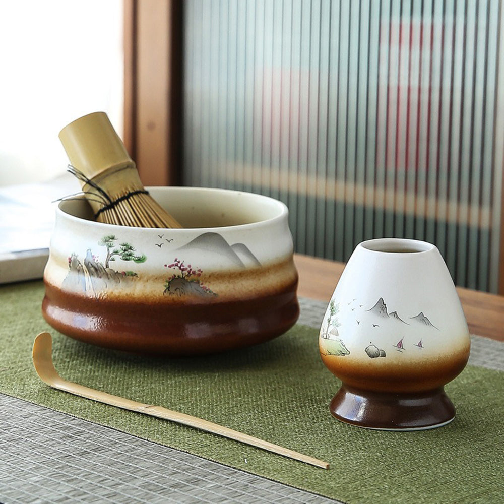 High-quality bamboo whisk for matcha preparation