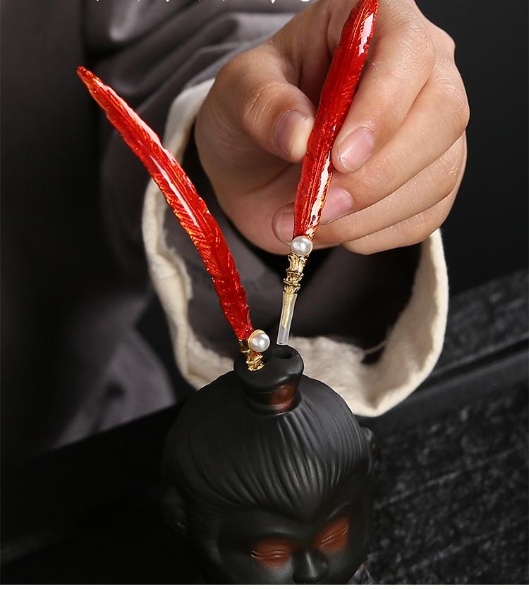 Charming Wukong purple pottery tea pet showcasing detailed craftsmanship.
