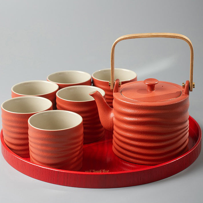Wooden tray with Chinese character happiness, ideal for wedding tea ceremony