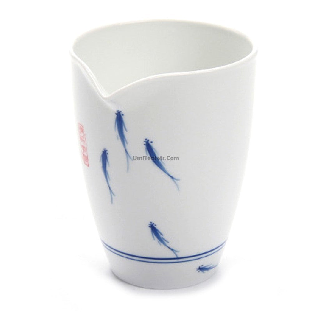 Large fish-shaped tea mug showcasing its elegant design and size.